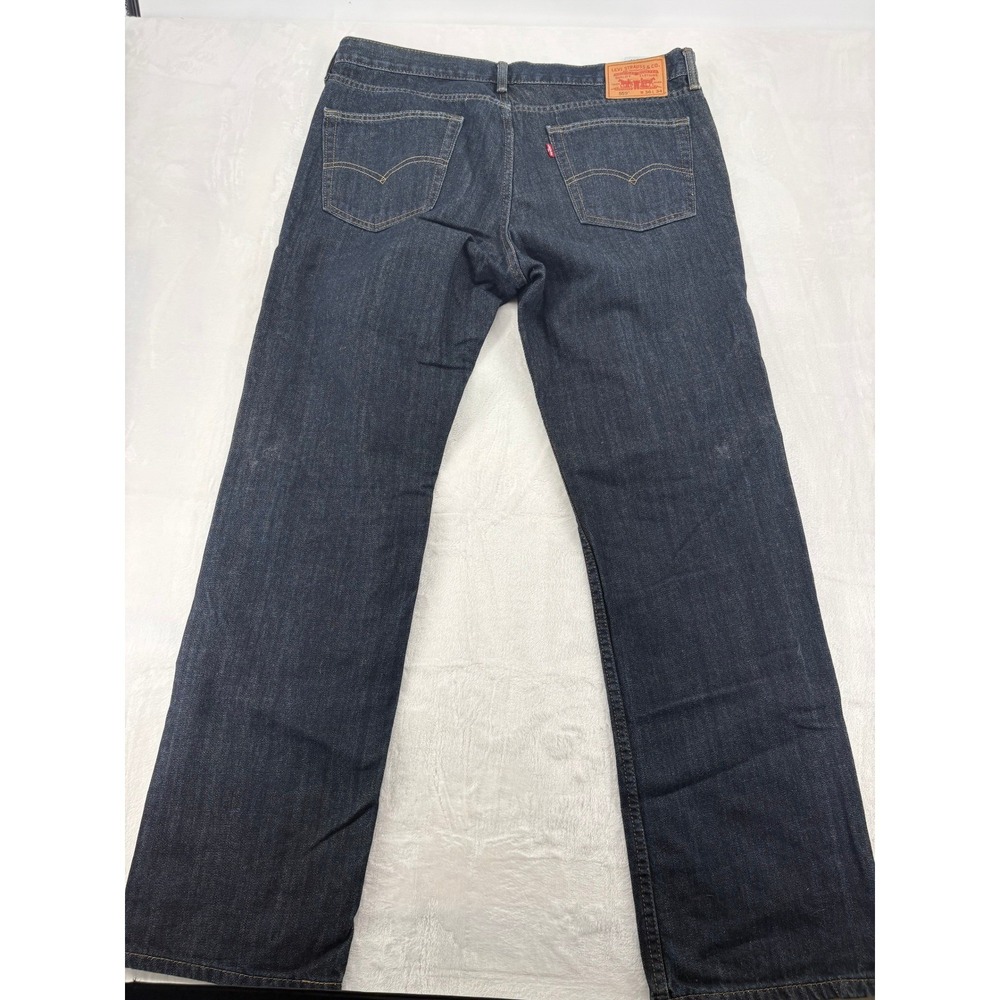 Levi's 559 Jeans Mens 36x34 Relaxed Straight Dark Wash Blue Denim AE141 - Picture 6 of 9
